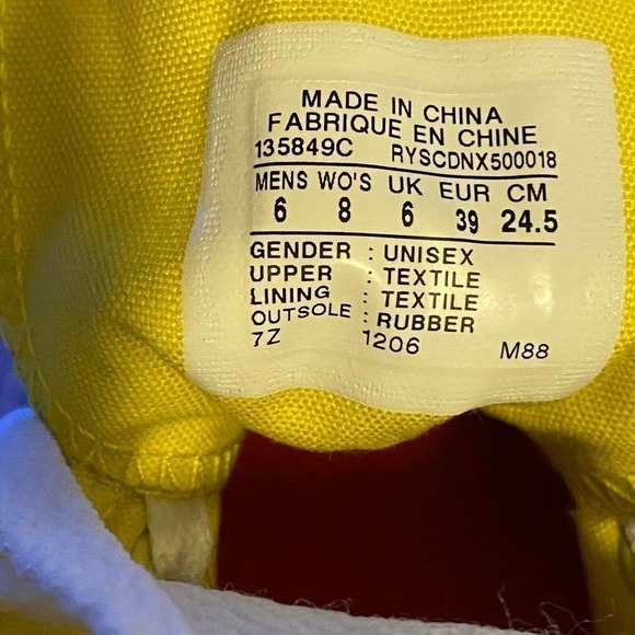 Converse All Star Unisex M6 W8 China Edition Chuck Taylor 135849C Sneaker Rare - Picture 6 of 6